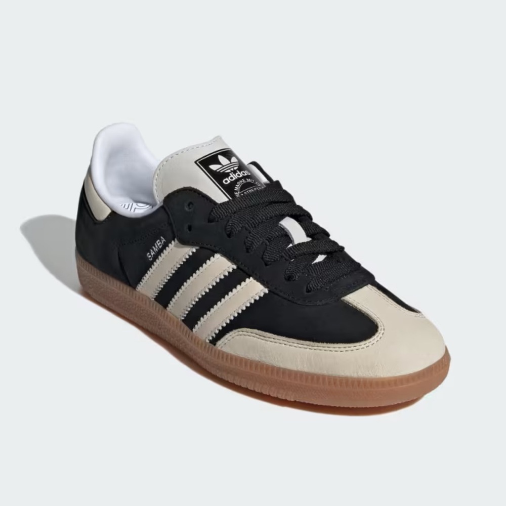 Adidas Women's Sambas Black and Cream Size 9